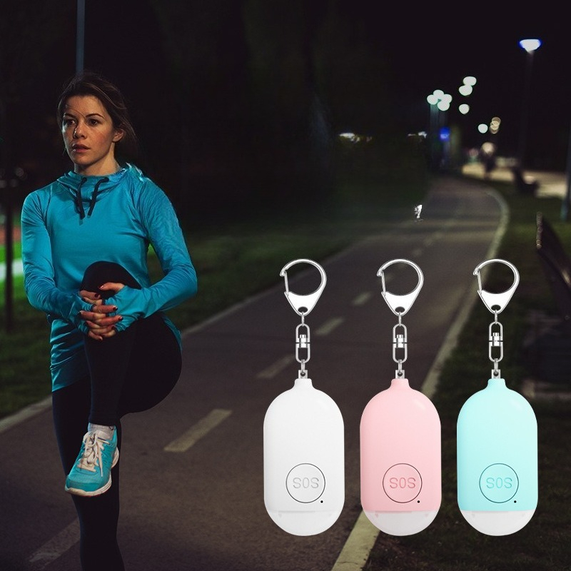 Personal Alarm Keychain - Akumulatorowy alarm osobisty z latarką, inteligentna