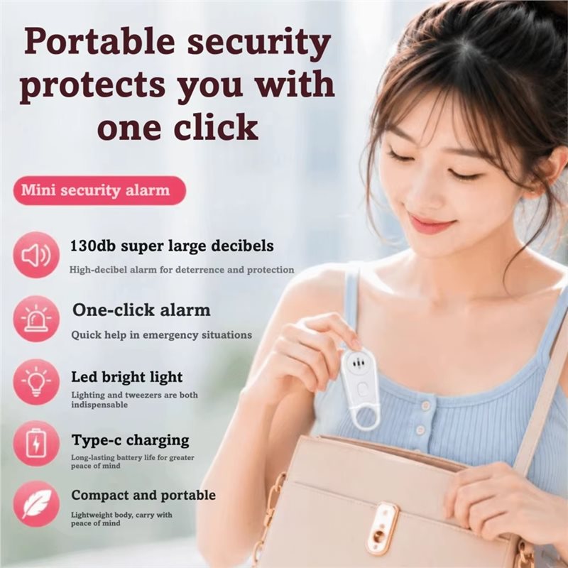 Personal Alarm Keychain - Brelok alarmowy do użytku w sytuacjach